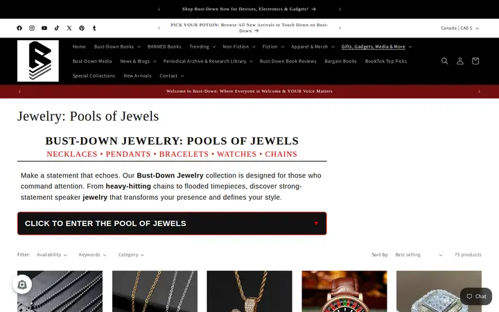 /collections/jewelry — Bust-Down Books
