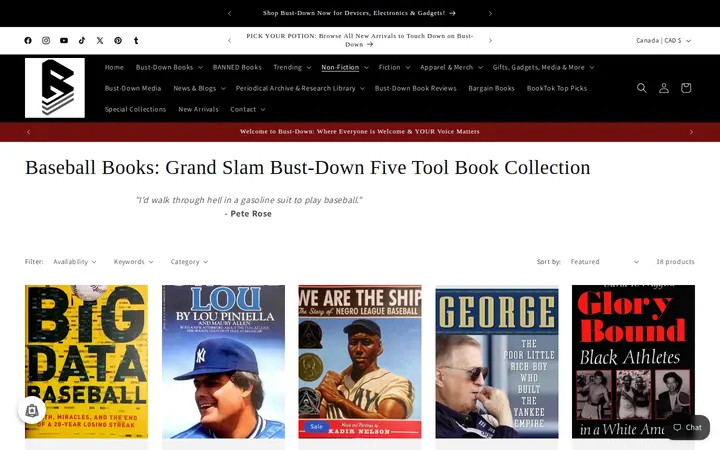/collections/baseball-grand-slam-5-tool-book-collection — Bust-Down Books