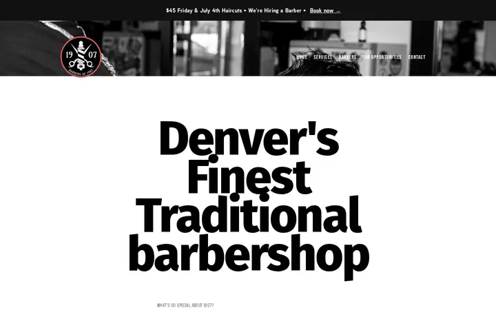 /denvers-finest-traditional-barbershop — Barbers of 1907