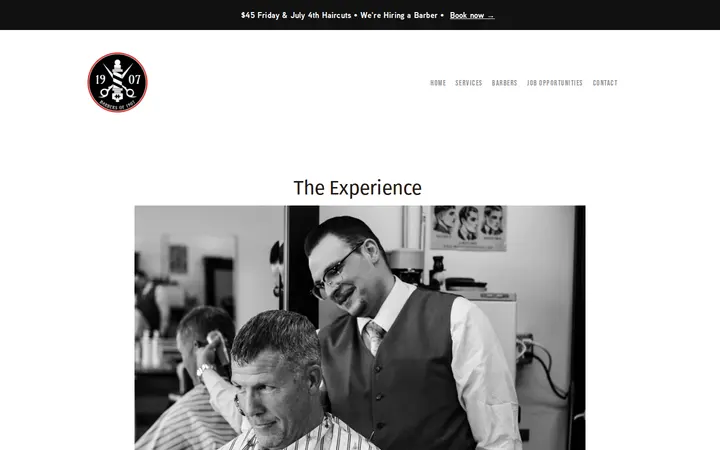 /job-opportunities — Barbers of 1907