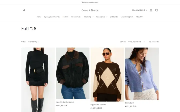 /collections/fall25 — Coco + Grace