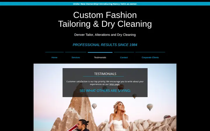 /testimonials — Custom Fashion Tailoring & Cleaners
