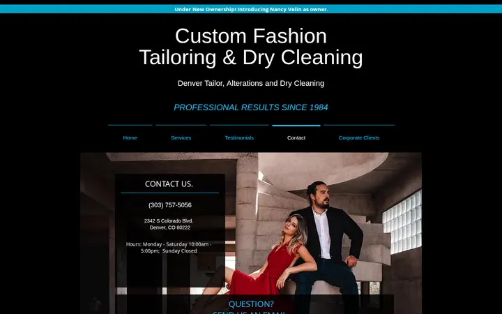 /contact — Custom Fashion Tailoring & Cleaners