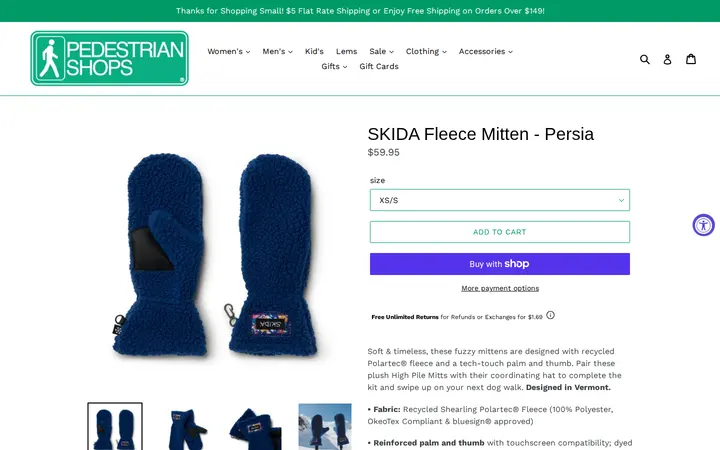 /collections/winter-accessories-hats-gloves/products/skida-fleece-mitten-persia — Pedestrian Shops
