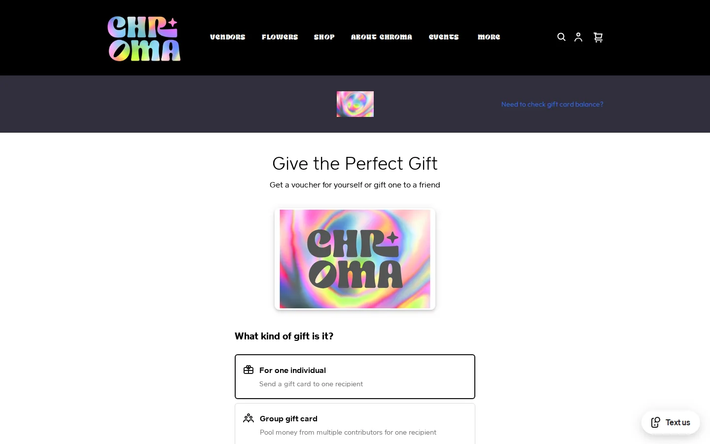 Captured website of Chroma Denver