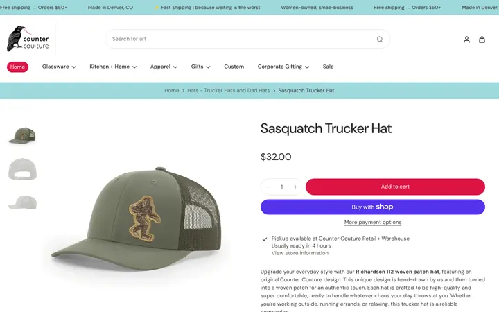 /collections/hats/products/sasquatch-hat — Counter Couture Inc.