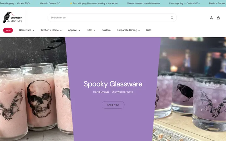 Website of Counter Couture Inc.