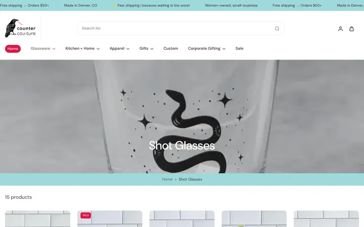 /collections/shot-glasses — Counter Couture Inc.