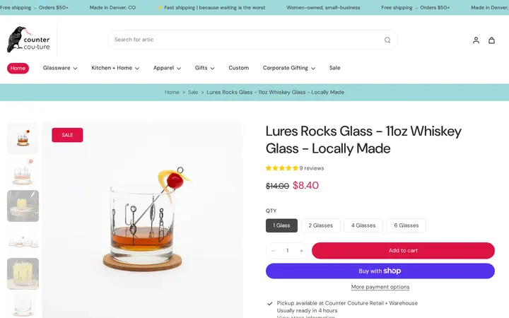 /collections/sale/products/lures-rocks-glass — Counter Couture Inc.