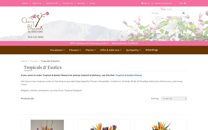 /tropical-flowers.html — Cherry Blossoms Florist
