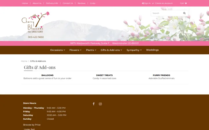 /category-gift-add-ons.html — Cherry Blossoms Florist