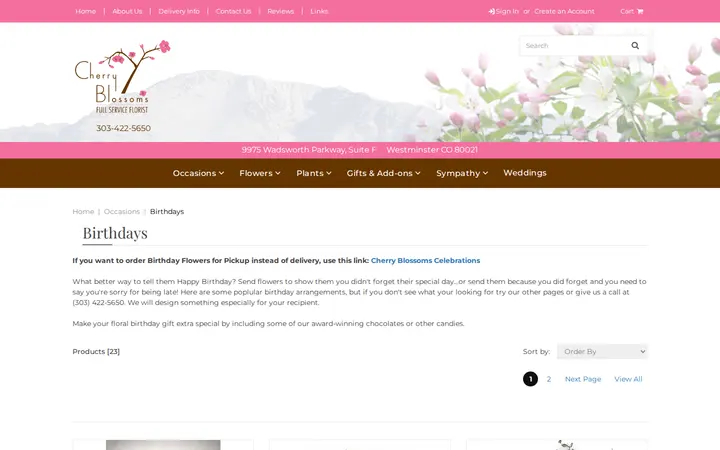 /birthdays.html — Cherry Blossoms Florist
