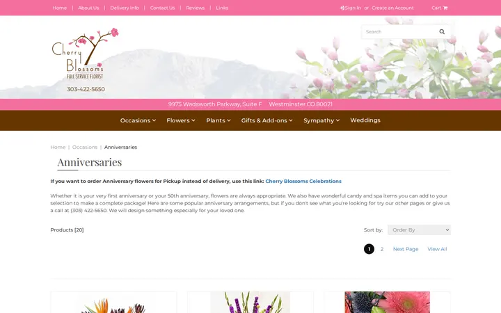 /anniversaries.html — Cherry Blossoms Florist