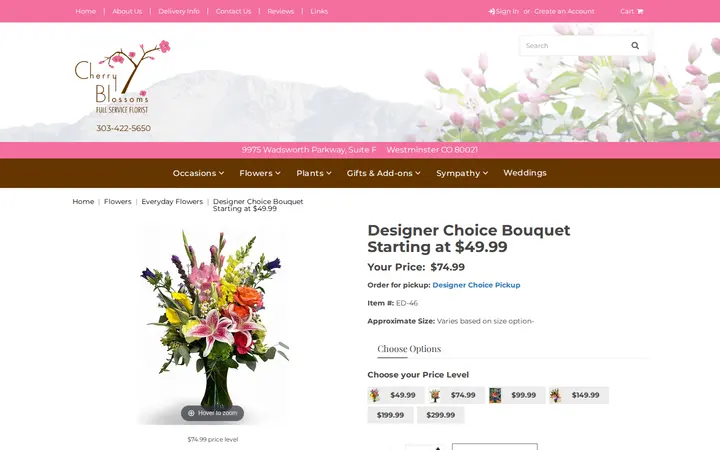 /Designer-Choice-BouquetbrStarting-at-4999_p_1855.html — Cherry Blossoms Florist