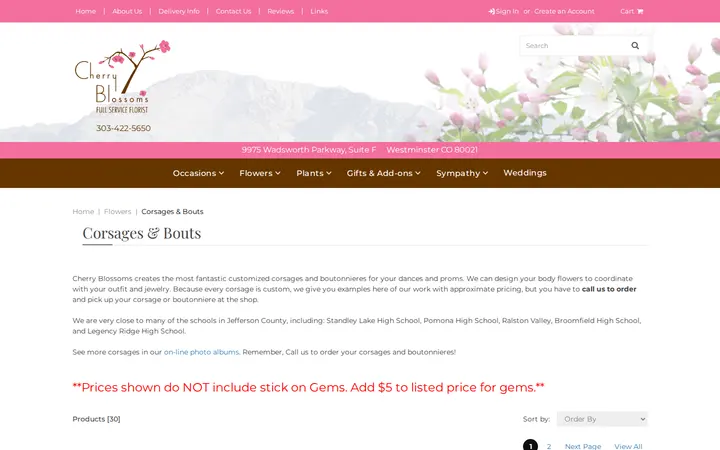/corsages.html — Cherry Blossoms Florist