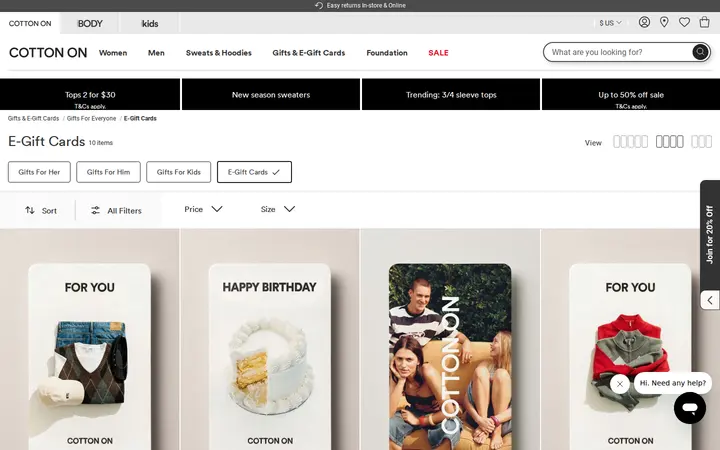 /US/co/co-gifts/gifts-for-everyone/gifts-e-gift-cards — Cotton On Flatiron Crossing