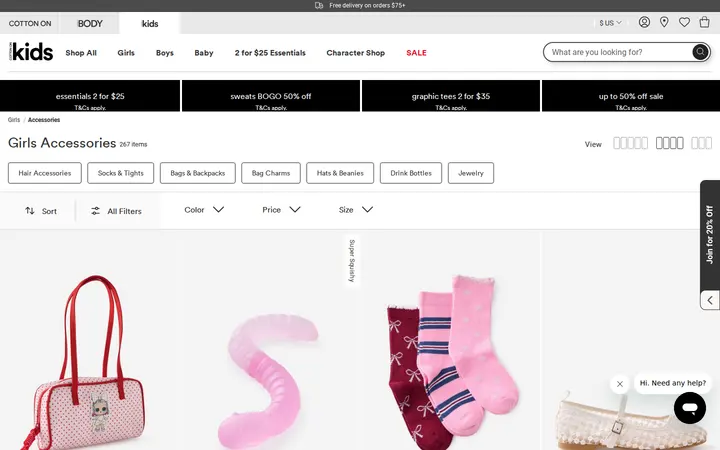 /US/kids/kids-girls-1-8/girls-1-8-accessories — Cotton On Flatiron Crossing