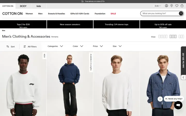 /US/co/men — Cotton On Flatiron Crossing