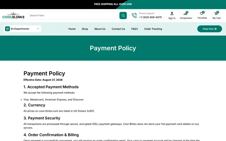 /payment-policy — Cool Blinks