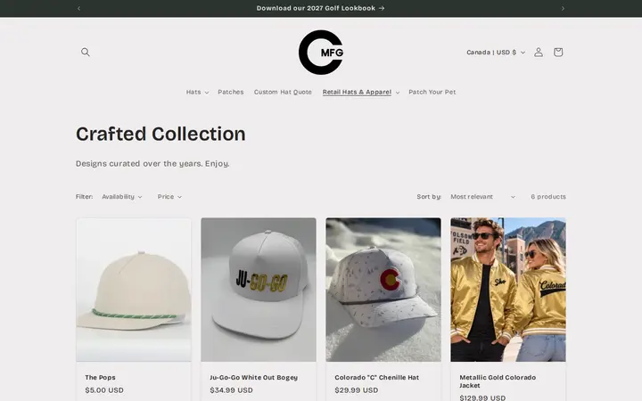 /collections/crafted-collection — Crafted MFG • Custom Headwear & Apparel