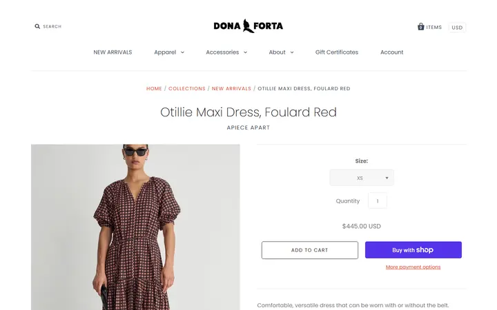 /collections/new-arrivals/products/otillie-maxi-dress-foulard-red — Dona Forta