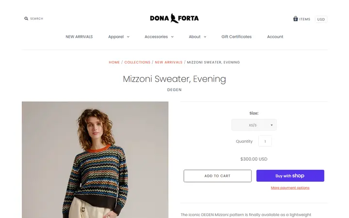 /collections/new-arrivals/products/mizzoni-sweater-evening — Dona Forta