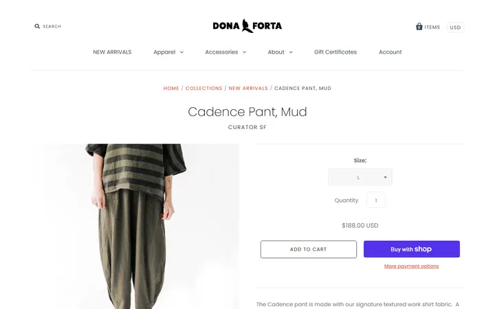 /collections/new-arrivals/products/cadence-pant-mud — Dona Forta