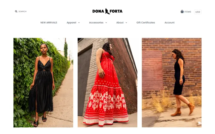 Website of Dona Forta