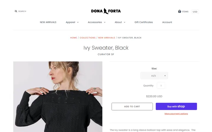 /collections/new-arrivals/products/ivy-sweater-black — Dona Forta