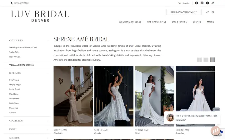 /serene-ame/bridal — Luv Bridal, Denver