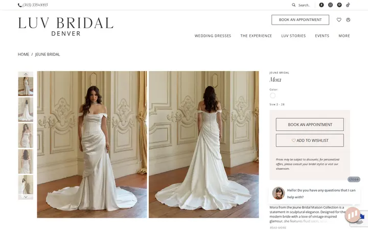 /jeune-bridal/in-store-styles/c3289 — Luv Bridal, Denver