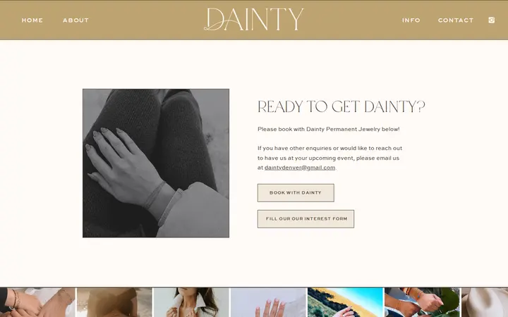 /contact — DAINTY PERMANENT JEWELRY (DENVER STUDIO - BY APPT ONLY)