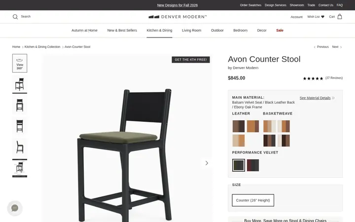 /collections/kitchen-collection/products/avon-counter-stools — Denver Modern Showroom