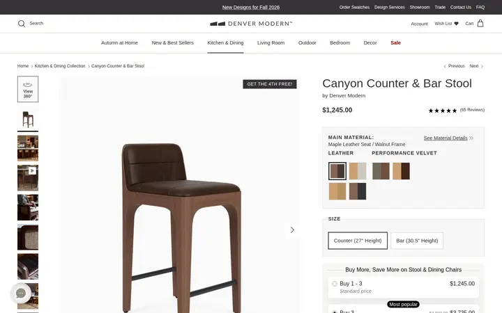 /collections/kitchen-collection/products/canyon-counter-bar-stool — Denver Modern Showroom