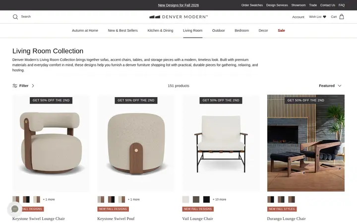 /collections/living-room-collection — Denver Modern Showroom