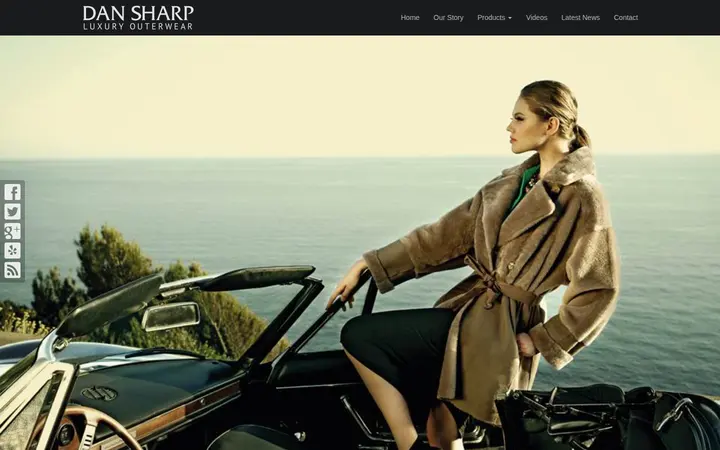 Website of Dan Sharp Luxury Outerwear