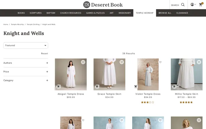 /category/temple-worship_temple-clothing/temple-worship_temple-clothing_knight-and-wells — Deseret Book