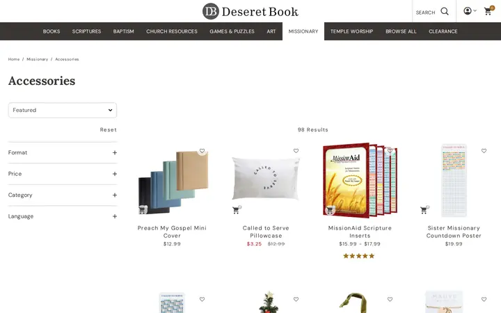 /category/missionary/missionary_accessories — Deseret Book