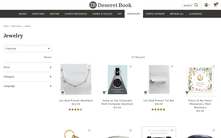 /category/missionary/missionary_jewelry — Deseret Book