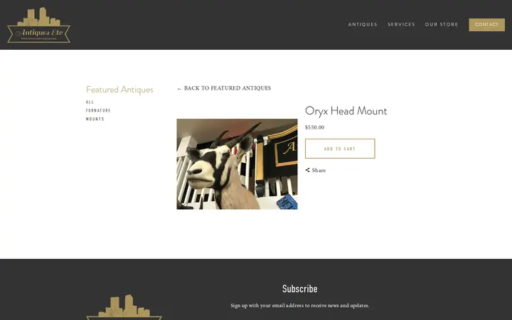 /featured-antiques/oryx-head-mount — Antiques Etc.