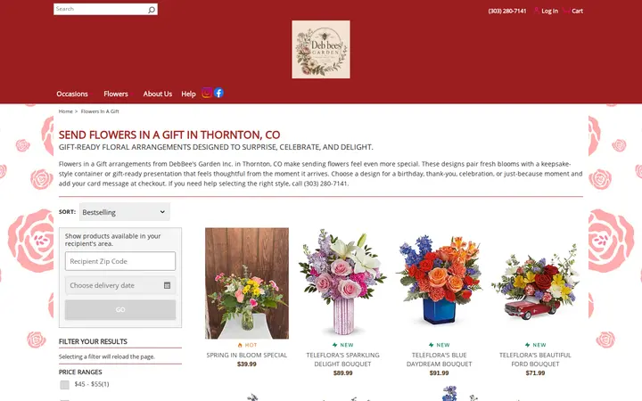 /flowers-in-a-gift/cat1080003 — DebBee's Garden