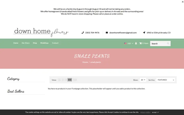 /collections/small-plants — Down Home Flowers