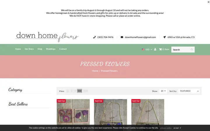 /collections/pressed-flowers — Down Home Flowers