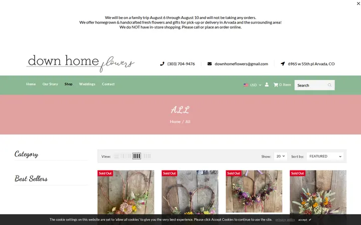 /collections/all — Down Home Flowers