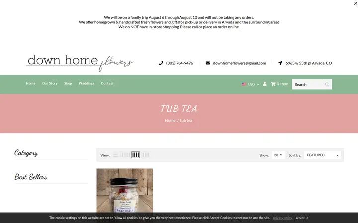 /collections/tub-tea — Down Home Flowers