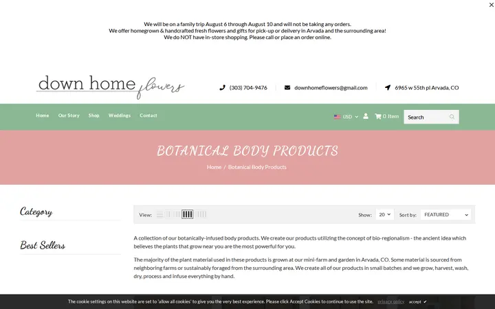 /collections/botanical-body-products — Down Home Flowers