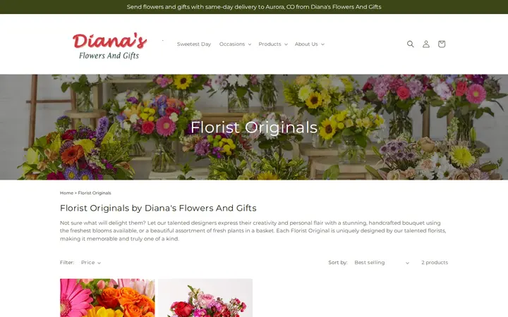 /collections/floristoriginals — Diana's Flowers & Gifts