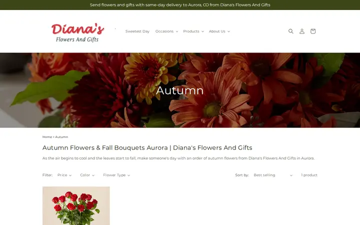/collections/autumn — Diana's Flowers & Gifts