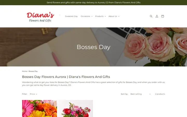 /collections/bossesday — Diana's Flowers & Gifts