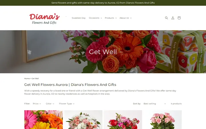/collections/getwell — Diana's Flowers & Gifts